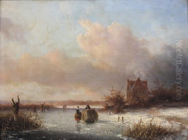 Frozen River Scene - view 1