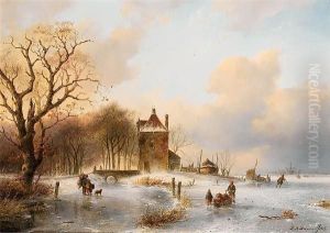 Figures On A Frozen River