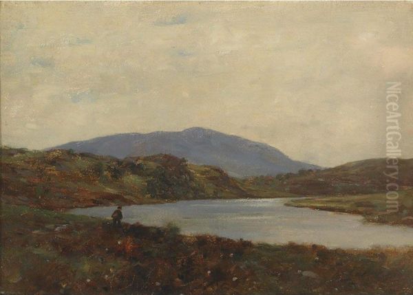 Loch And Figure Aberfoyle - view 1