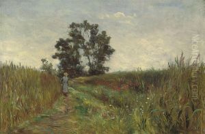 A Walk Through The Fields by Alexander Kellock Brown