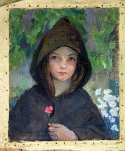 Girl Holding A Flower