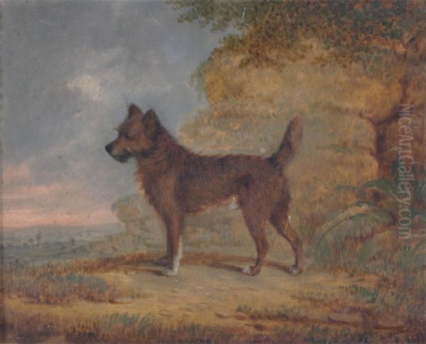 Terrier In A Landscape - view 1