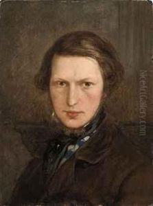 Self Portrait, Bust-length, In A Brown Coat by Ford Madox Brown