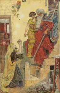 Elijah And The Widow by Ford Madox Brown