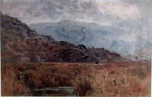 Italian Landscape With Shepherd And Flock by George Loring Brown