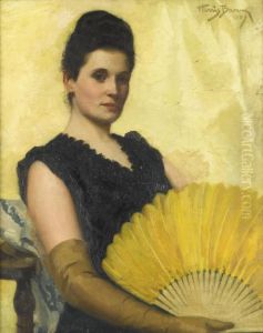 The Yellow Fan by Henry Harris Brown