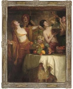 Celebrating At The Feast by Henry Harris Brown