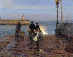 The Two Piers by John Alfred Arnesby Brown
