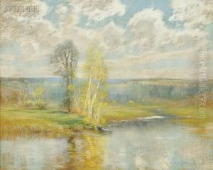 Early Autumn Marsh View by John Appleton Brown