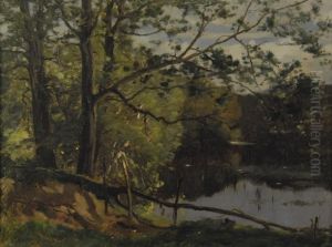 Landscape With Pond by John Appleton Brown