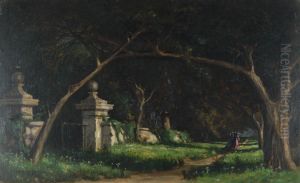 Strolling Beneath The Trees by John Appleton Brown
