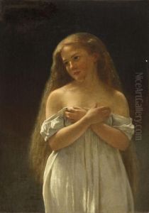 Woman In White by John George Brown