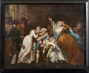 King Louis Xvi Of France Saying Farewell To His Family