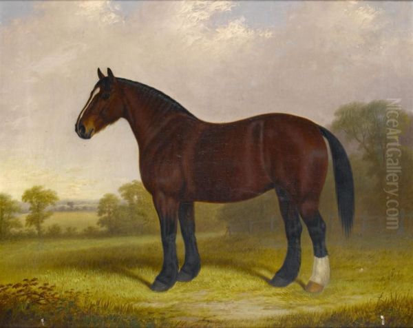Portrait Of A Horse In A Landscape - view 1