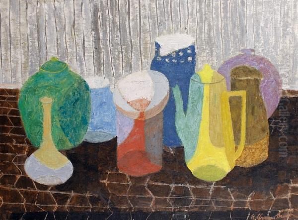 Pots And Jars On A Shelf - view 1