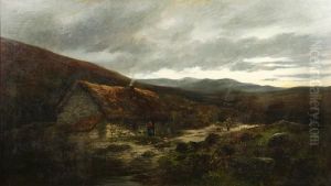 A Highland Cottage, Arran, Early Morning by William Beattie Brown