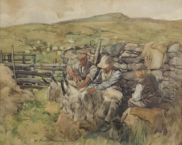 (1873-1905) Sheep Shearing - view 1