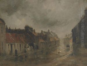 Coaching (grey Day In The Village)