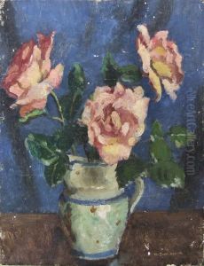 Still Life With A Jug Of Flowers by William Todd Brown