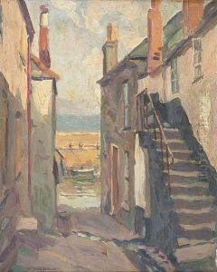 A Peep Of The Harbour by William Todd Brown