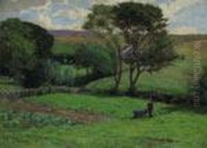 Tending The Garden by Charles Francis Browne