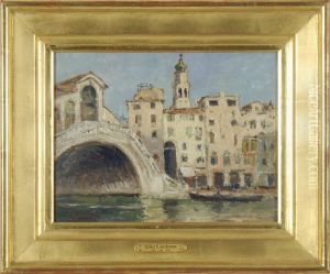 Rialto Bridge, Venice by George Elmer Browne