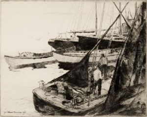 The Trawlers by George Elmer Browne