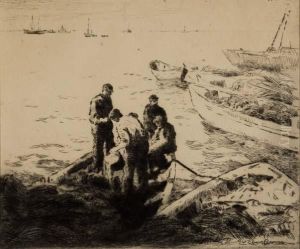 The Bailers by George Elmer Browne