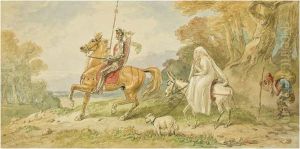 Una And The Red Cross Knight by Hablot Knight Browne