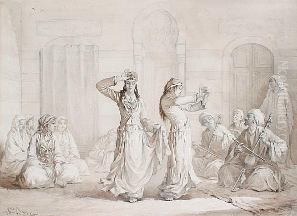 Dancers In An Arab Courtyard - view 1