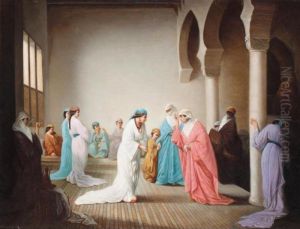 The Arrival In The Harem At Constantinople by Henriette, Hon. R.I. Browne