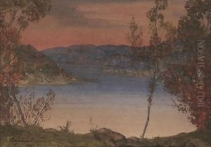 Evening On The Lake by Joseph Archibald Browne