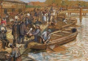 Wilgen Aan De Slootkant by Robert Ives Browne