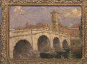 View Of An Italianbridge by Hugh Browning