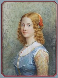 Florentine Girl by Jennie Augusta Brownscombe
