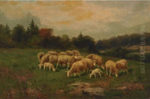 Landscape With Sheep by William Blair Bruce