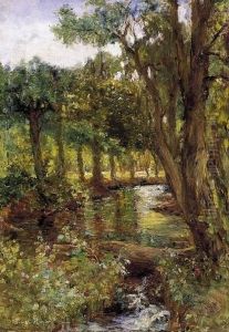 Brook In Forest by Hermina Bruck