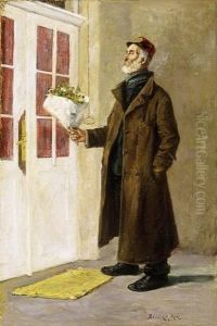 Bringing Flower by Miksa Bruck
