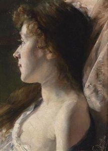 Portrait Of A Girl In Profile