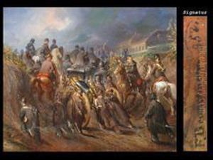 Militarisches Historienbild by Franz Brudermann