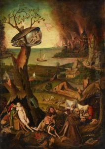 Versuchung Des Heiligen Antonius by Pieter The Elder Brueghel