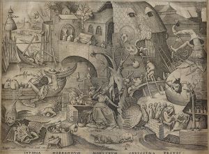 Invidia, From The Seven Deadly Sins by Pieter The Elder Brueghel