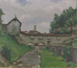 Stadtmauer Von Fribourg.