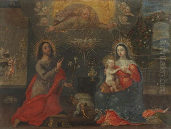 La Sainte Famille Avec Saint Joseph Au Lys - view 1