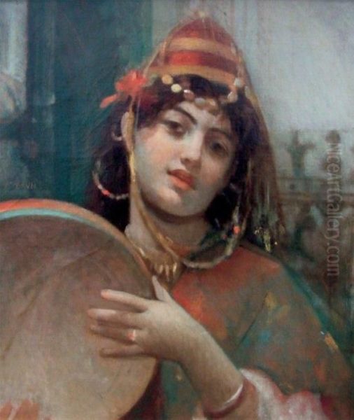 Portrait De Jeune Femme Au Tambourin - view 1
