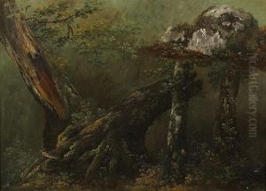 Etude D'arbre. by Louis-Auguste Brun