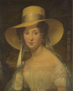 Portrait Of A Young Lady by Aimee, Nee Pages Brune
