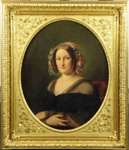 Portrait De Femme by Aimee, Nee Pages Brune