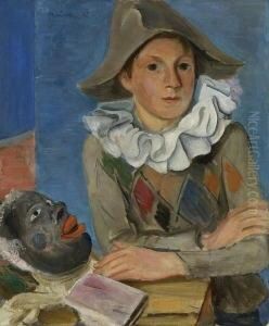 Harlekin. 1927 by Heinrich Brune
