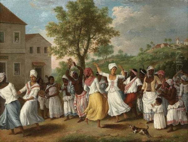 A Negroes Dance In The Island Of Dominica by Agostino Brunias